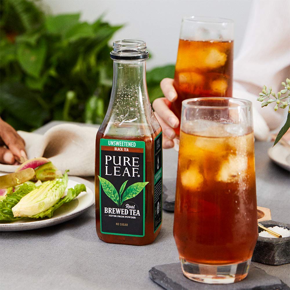 Pure Leaf Unsweetened Tea, 16.9 Fl Oz (Pack of 6)