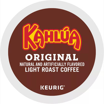 Kahlua Coffee Original, Keurig Single Serve K-Cup Pods, Light Roast Coffee, 48 Count
