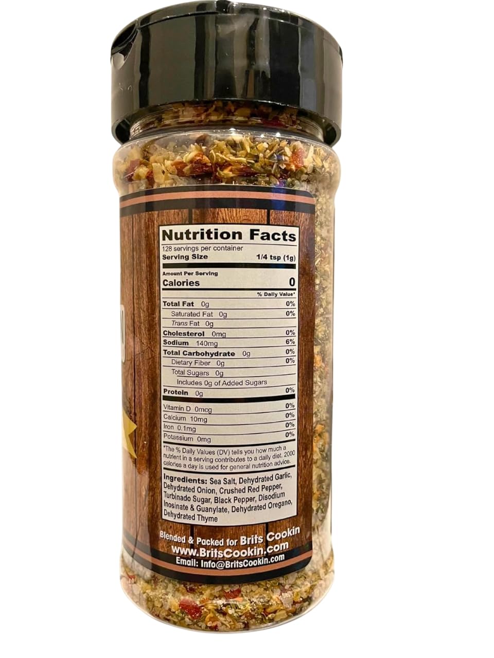 Britscookin - Variety Bundle - 1 Each Of Cajun Seasoning 8 Oz And Garlic And Herb Seasoning 4.5 Oz