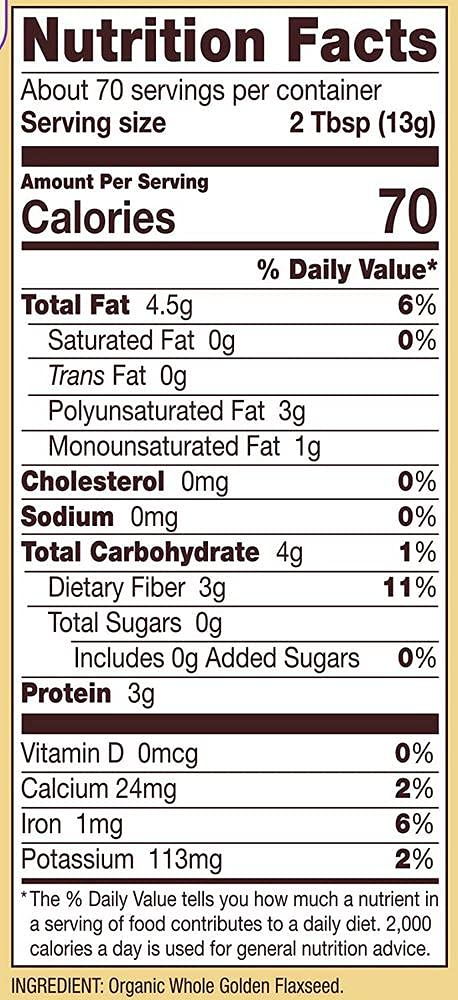 Bob's Red Mill Organic Flaxseed Meal, 32oz (Pack of 1) - Non GMO, Vegan, Paleo Friendly, Keto Friendly, Kosher