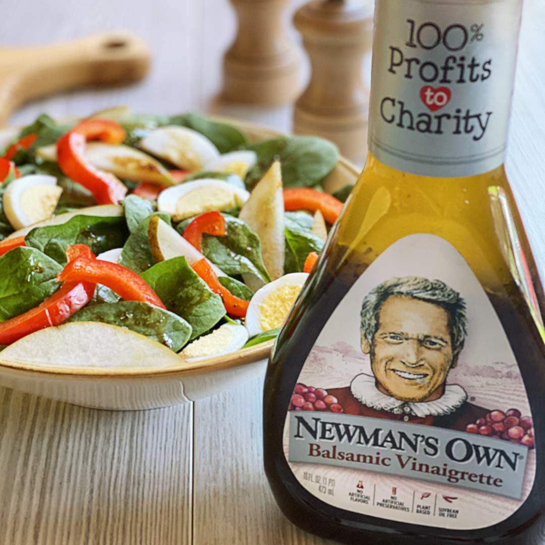 Newmans Own Balsamic Vinaigrette Salad Dressing, Plastic, 16 Fl Oz, Pack of 6