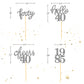 24 Pcs Glitter 40Th Birthday Cupcake Toppers For Celebrating Forty Years Old Birthday Party Decorations (Glitter Silver)