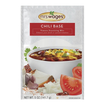 Mrs. Wages W537-J4425 5 Oz Chili Base Mix Seasoning - Quantity 8