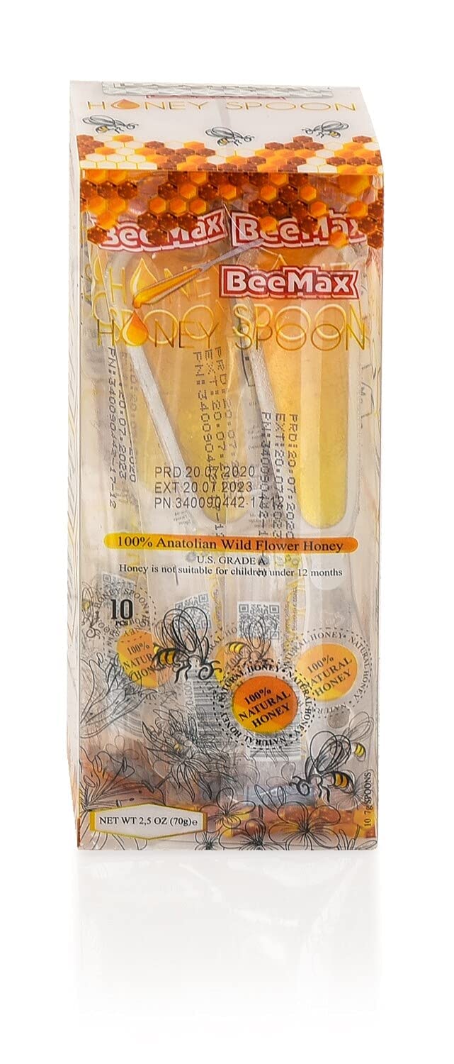 Beemax Raw Honey Filled Spoon 20 Pcs