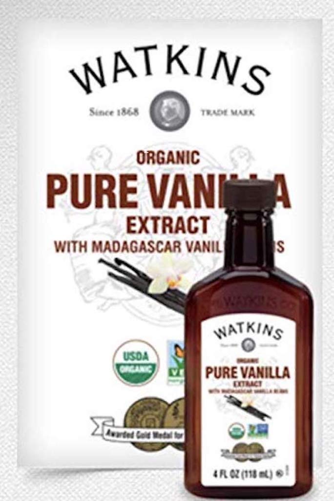 Watkins Organic Pure Vanilla Extract, With Madagascar Vanilla Beans, Non-Gmo, Kosher, 4 Oz. Bottle, 3-Pack