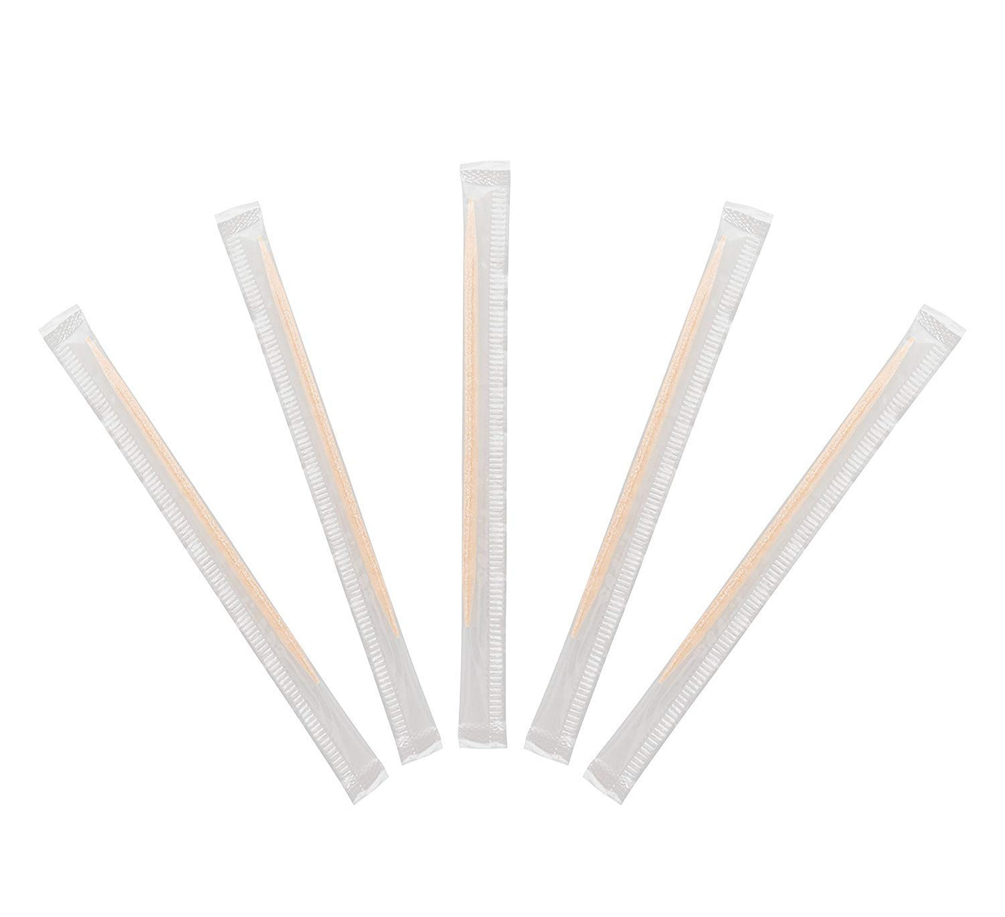 4,000 Count | Kingseal Birch Wood Toothpicks, Individually Cello Wrapped, Plain, Unflavored, 2.5 Inch Length, Bulk Pack - 4 Boxes X 1000