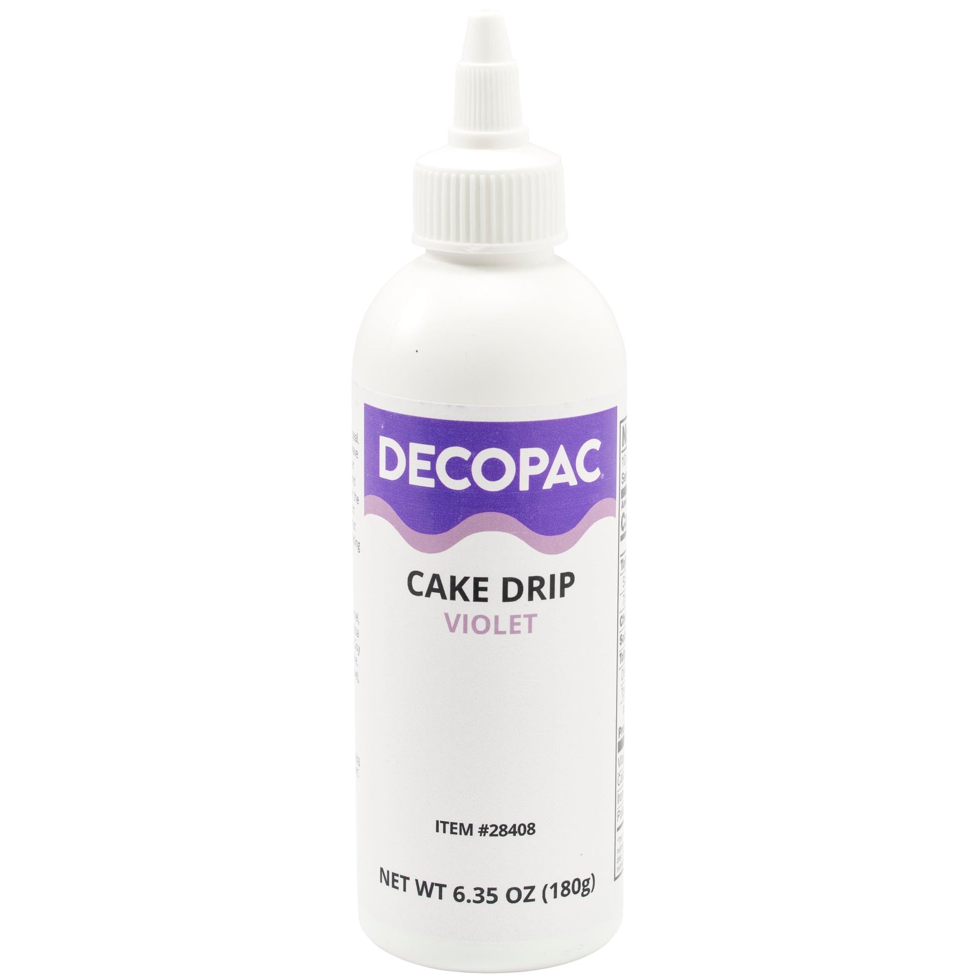 Decopac Cake Drip, Violet Color, Vanilla Flavor, Matte Like Chocolate, 6.35 Oz