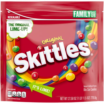 Skittles Original Chewy Candy Bulk Pack, Family Size Candy Bags, 27.5 Oz Bag (Pack Of 6) Bulk Bags, Box