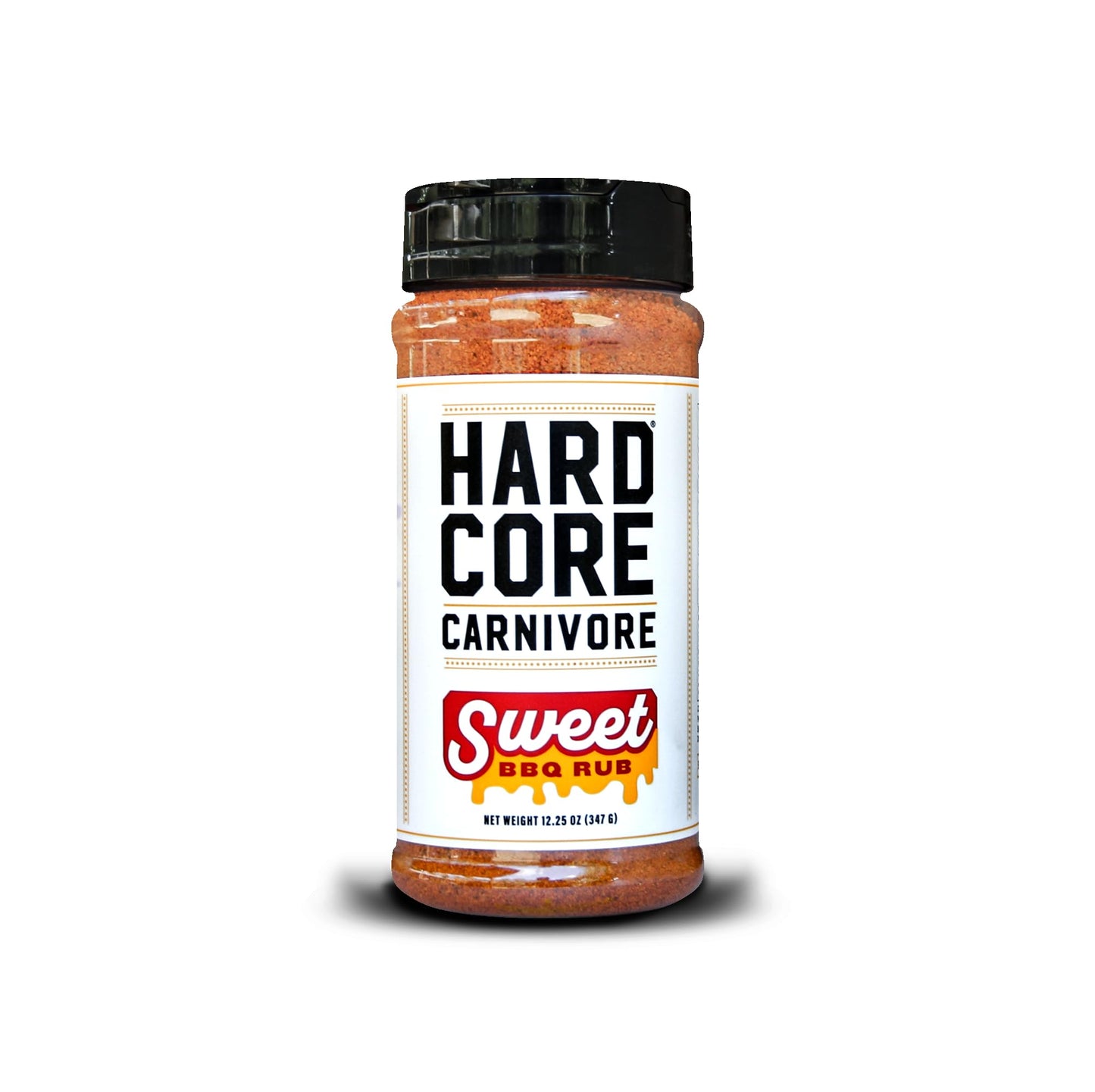 Hardcore Carnivore Sweet BBQ Seasoning - 12.25 oz Shaker - Texas-Made Bold, Sweet BBQ Rub for Ribs, Pork, Chicken and More