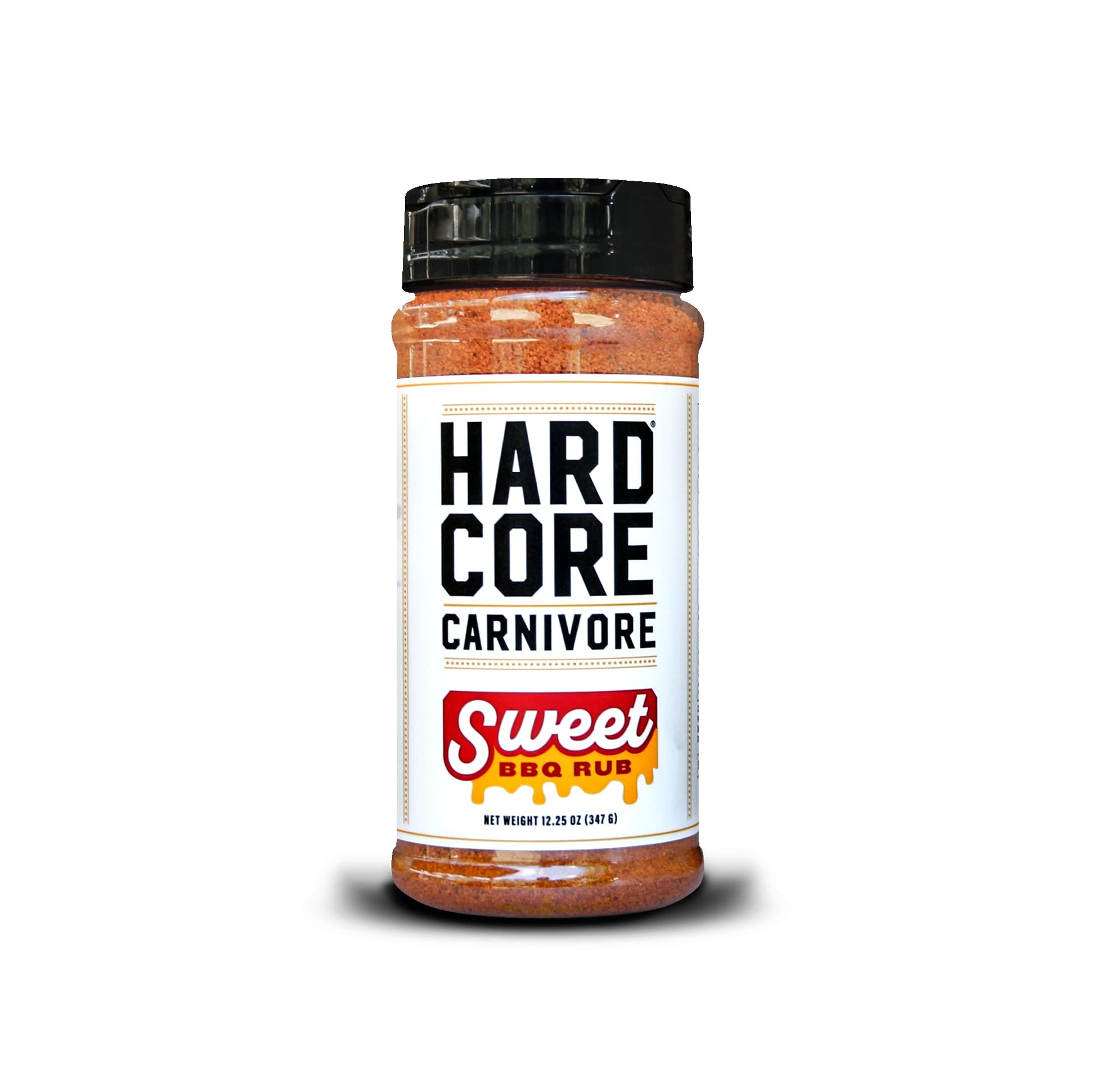 Hardcore Carnivore Sweet BBQ Seasoning - 12.25 oz Shaker - Texas-Made Bold, Sweet BBQ Rub for Ribs, Pork, Chicken and More