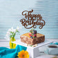 Crseniny Happy Birthday Cake Topper,Brown Glitter Birthday Sign Cake Decorations,Anniversary Party/Birthday Party Decoration Sup