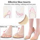 Toe Inserts For Shoes Too Big, 4 Pairs Shoe Inserts For Women Men, Foam Toe Filler, Shoe Fitters, Black And Beige
