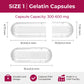 ATLEMISME Gelatin compact pieces Size 1 - 500 Count, Clear, Includes 2 Micro Lab Spoons, Model 6372231011