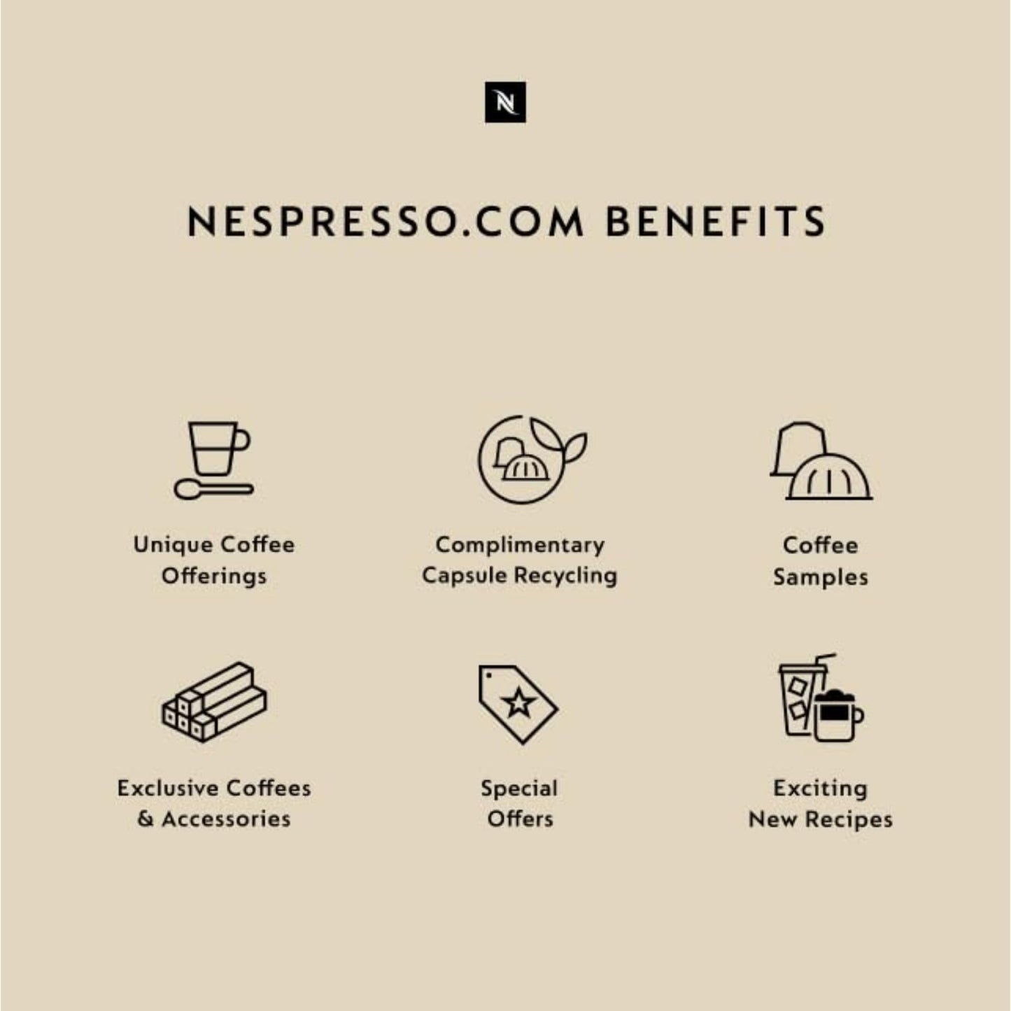 Nespresso Coffee Pods, Original Line, Volluto Decaffeinato, Mild Roast, 50 Count