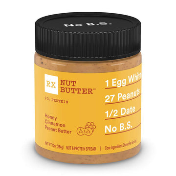 RX Nut Butter, Honey Cinnamon Peanut Butter, 1.13oz, 1 Count, Keto Snack, Gluten Free