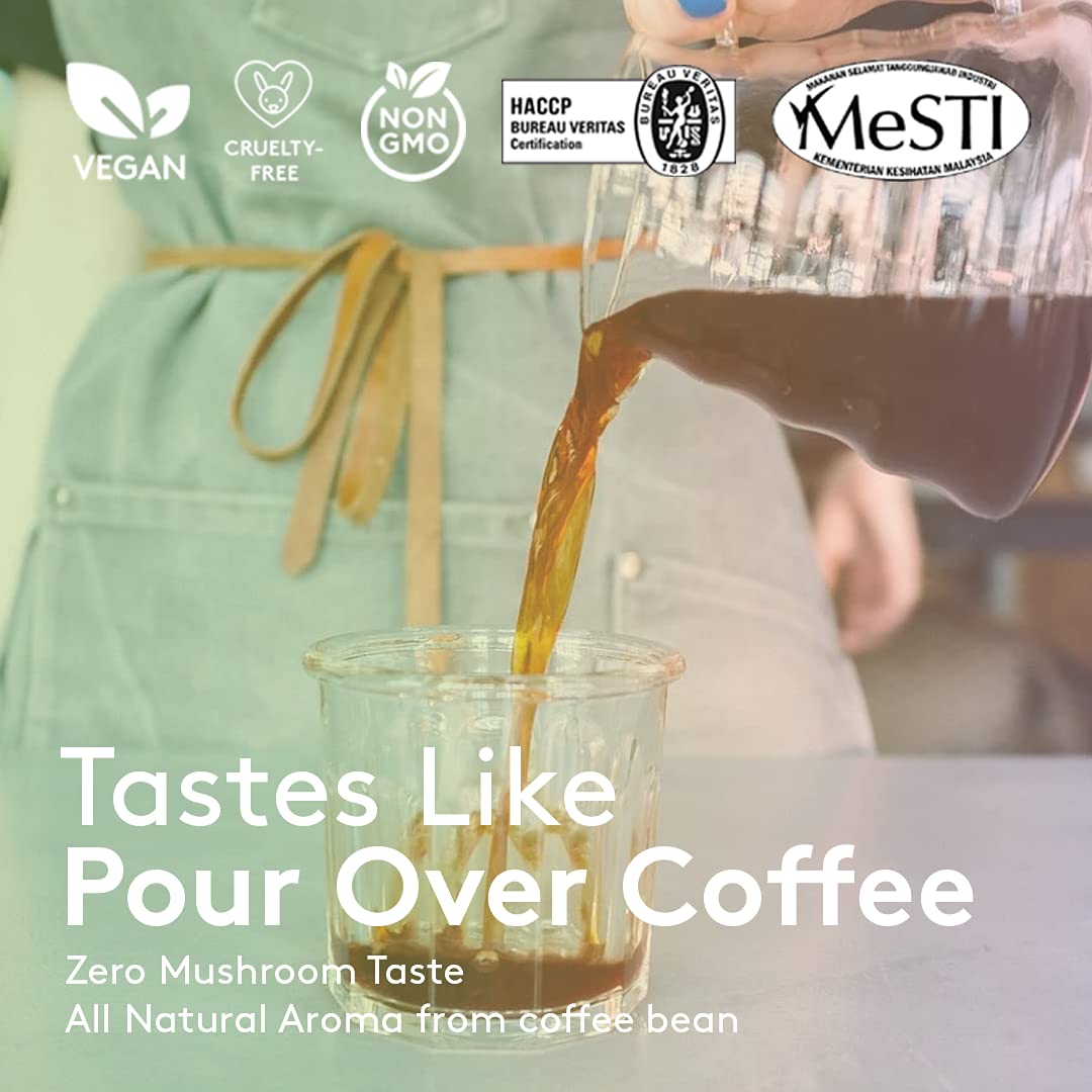 Fusion Foods Reishi Mushroom Black Coffee By Fushion Foods | Stay Focus Longer, Zero Jitters & Immune Support With All Natural U