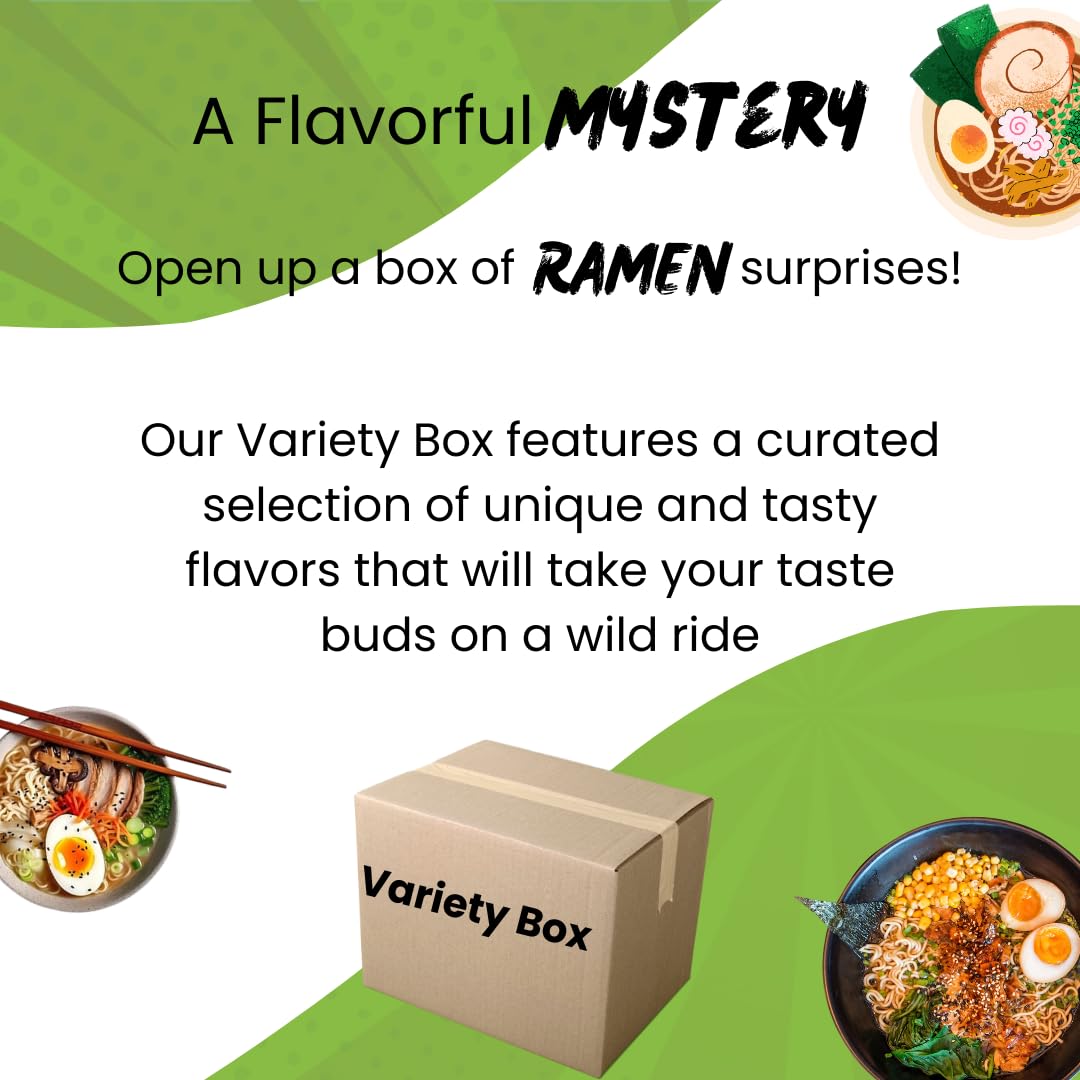 High Class Grass Ramen Noodle Variety Pack - 10 Instant Noodles (2 oz each) from MAMA, Indomie, Lucky Me & More