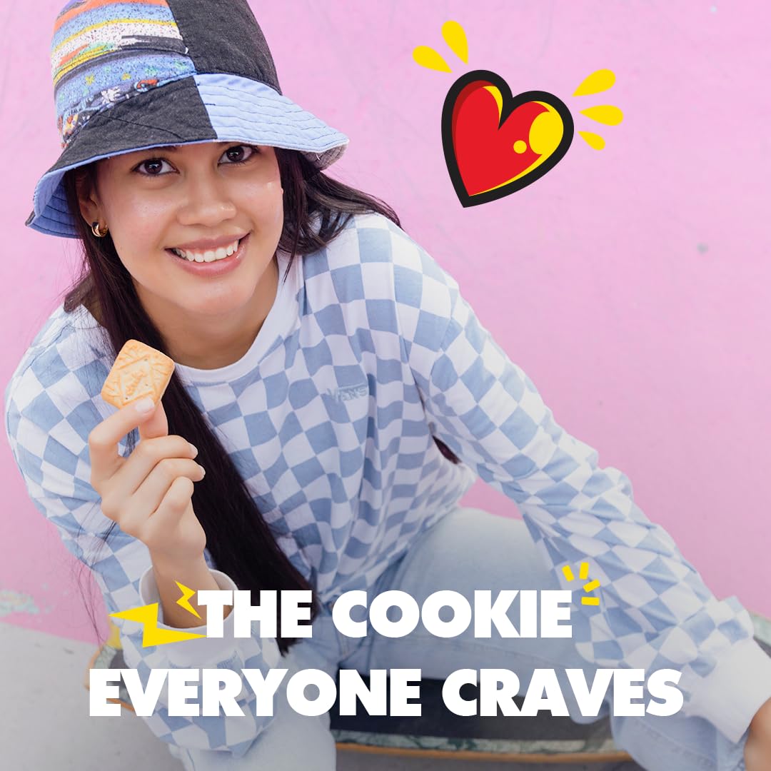 Chiky Vanilla Fudge Cookies, Crunchy & Sweet, Smooth Cream Center, Crispy Texture That Melts In Every Bite, 16.9 Ounces, 1 Box C