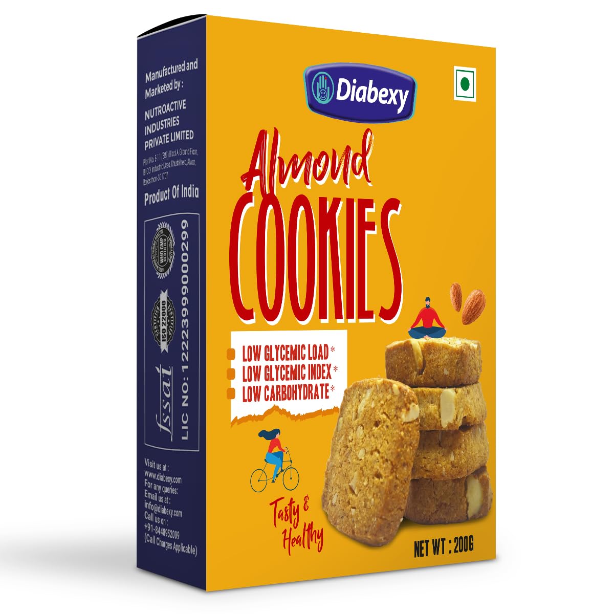 Diabexy Almond Cookies Sugar Control For Diaplayes - 200G