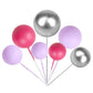 Rssta i Mini Balloons & Foam Balls Cake Toppers - DIY Decorations - Silver Red Purple - Model XM402