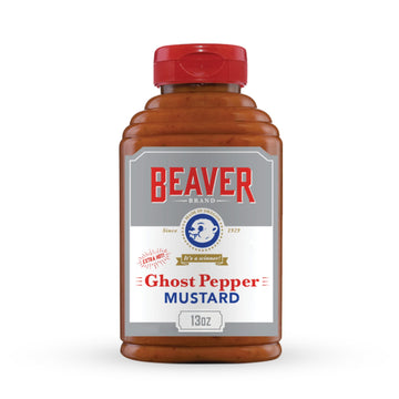 Beaver Ghost Pepper Mustard, 13 Ounce Squeeze Bottle
