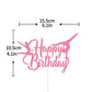Gymnast Girl Cake Topper,Pink Glitter Baby Shower Cake Decor,Dancing Girl Birthday Cake Decorations, Gymnastics Party Decor