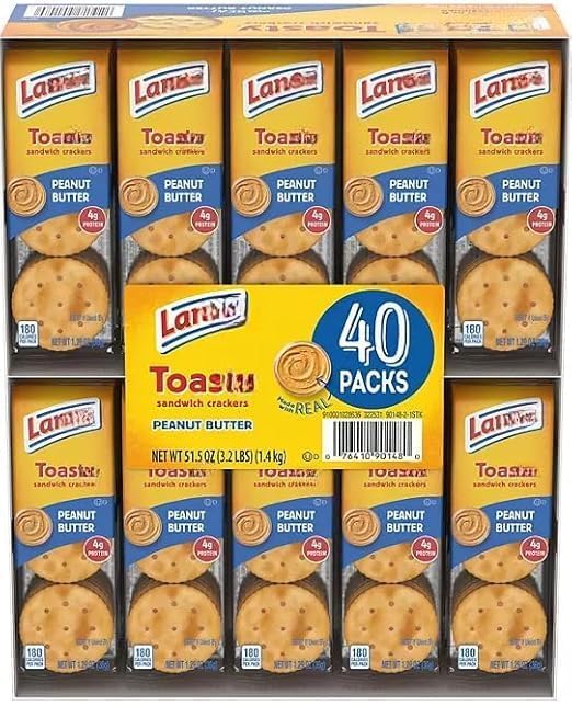 La??e Toasty Peanut Butter Sandwich Crackers, 1.29 oz., (40 Pack)
