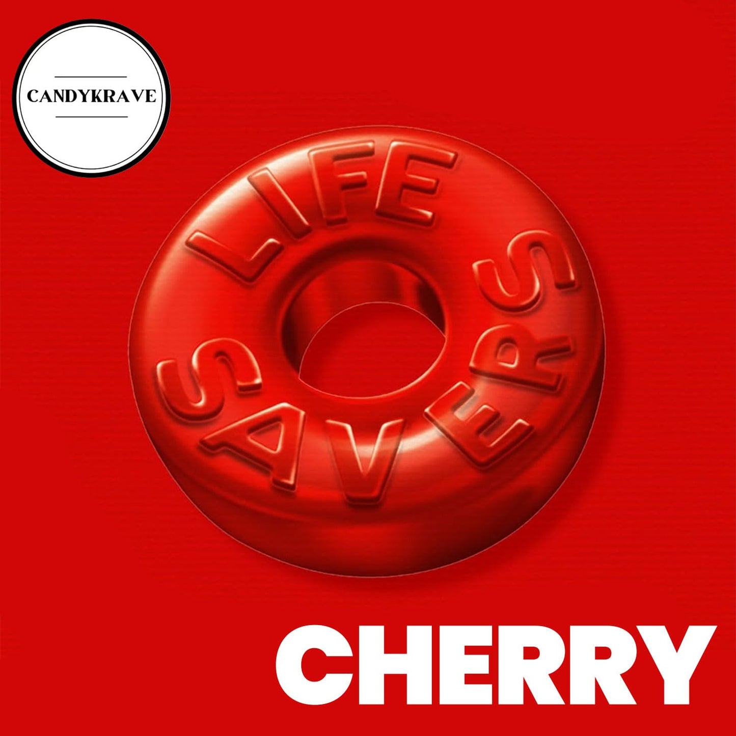 LifeSavers Hard Candy Rings - Delicious Cherry Fruity Flavor - 1 lbs Bulk Candy Pack - Individually Wrapped Mini Candies for Birthdays  Pinata  Baby Showers  Gender Reveal & Pantry