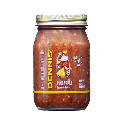 All-Natural Pineapple Salsa by Dennis Gourmet | This fresh, hearty restaurant salsa is low in sugar, calories, carbs, and sodium