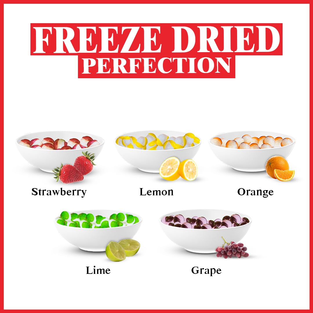 Northlandz Freeze Dried Candy | Rainbow Crunch Original | -42C Freeze-Dried | Assorted Sweet Fruit Flavors | 1.5Oz/Each| Light &