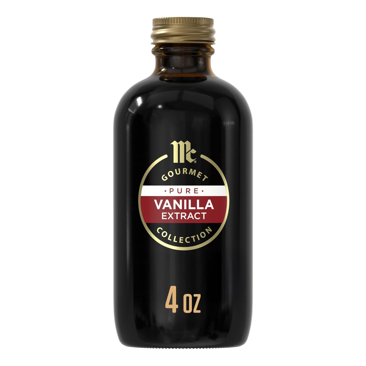 McCormick Gourmet Collection Vanilla Extract  Pure  Our Best Herbs & Spices  Crafted in Small Batches with 100% Madagascar Vanilla Beans  Elevates Cookies  Pancakes  Waffles  Coffee  Sauces  Glazes  and More  4 fl oz