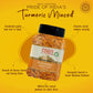 Pride Of India - Pack Of 6 - Turmeric Minced Whole - Gourmet Spice - Curcumin Rich Properties - No Additives Gluten - Easy To Us