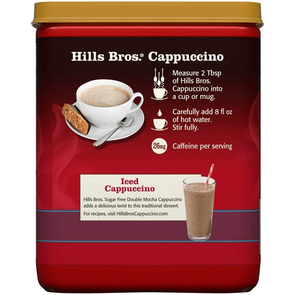 Sugar-Free Double Mocha Cappuccino Mix Instant Coffee Bundle To Enjoy Coffeehouse Flavor From Home, 12 Oz (Pack Of 3)
