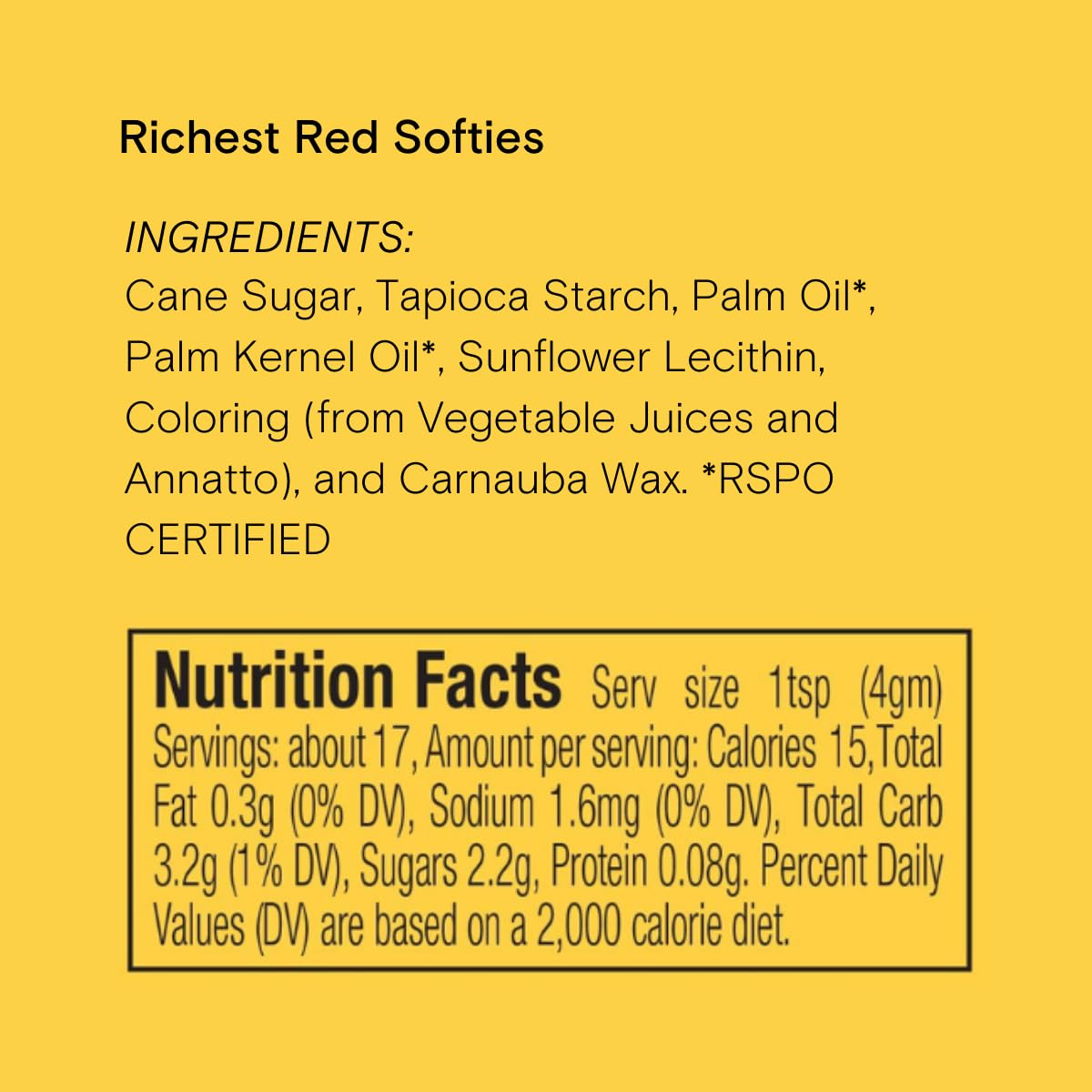 Supernatural Richest Red Softies Sprinkles, Dye-Free, Made In Usa, Soy Free, Gluten Free, Vegan, 16Oz