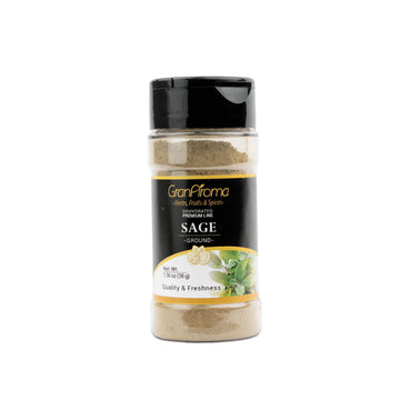 GranAroma Ground Sage, Earthy Flavor, Soups & Sauces, Versatile Herb (1.36 Ounce)
