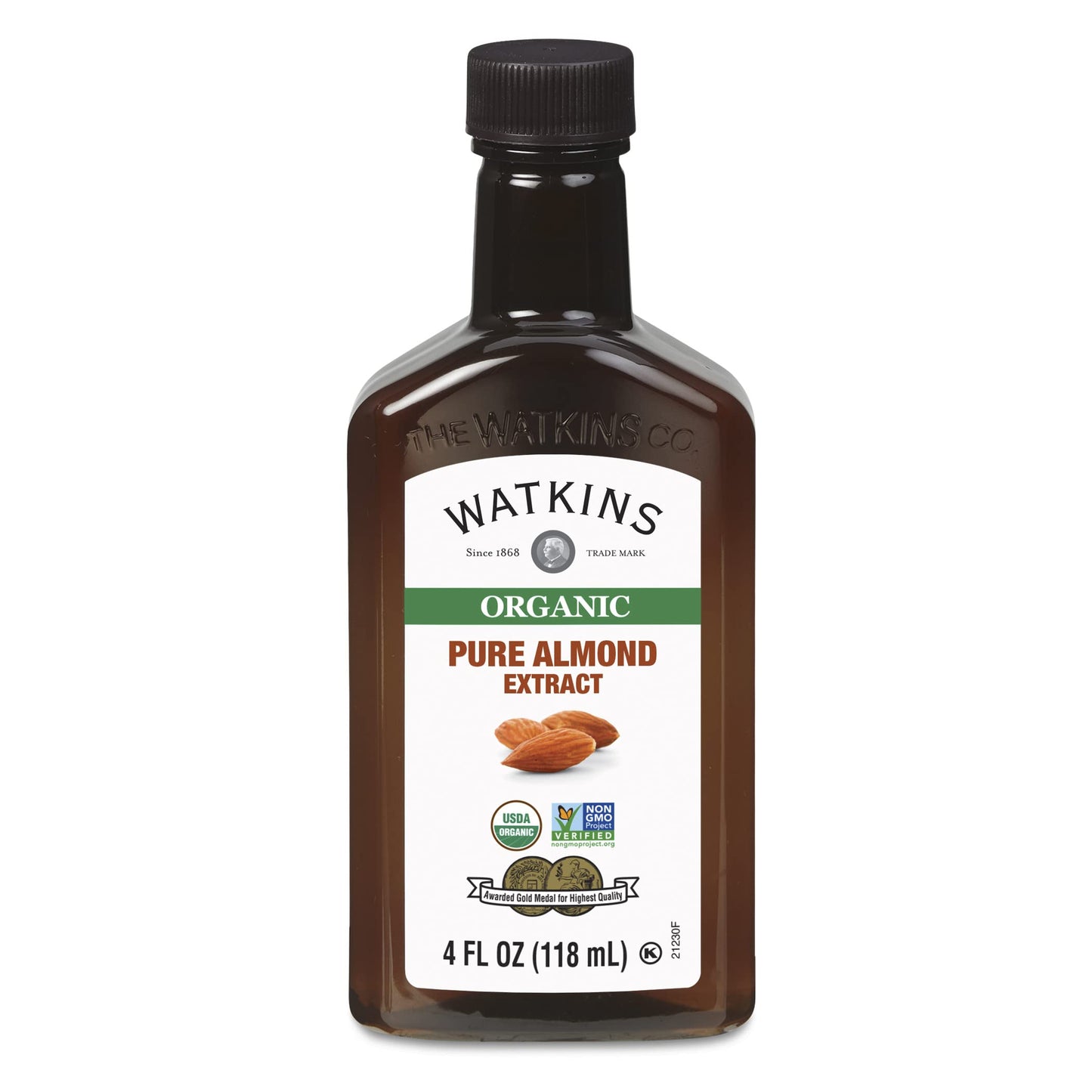 Watkins Organic Pure Almond Extract, 4 oz Bottle, 3-Pack, Natural Flavoring