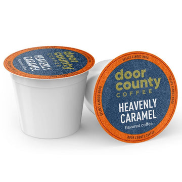 Oor County Coffee Heavenly Caramel Flavored Coffee Ground | 10 Count Single Serve Cups | Medium Roast | 100% Specialty Arabica C
