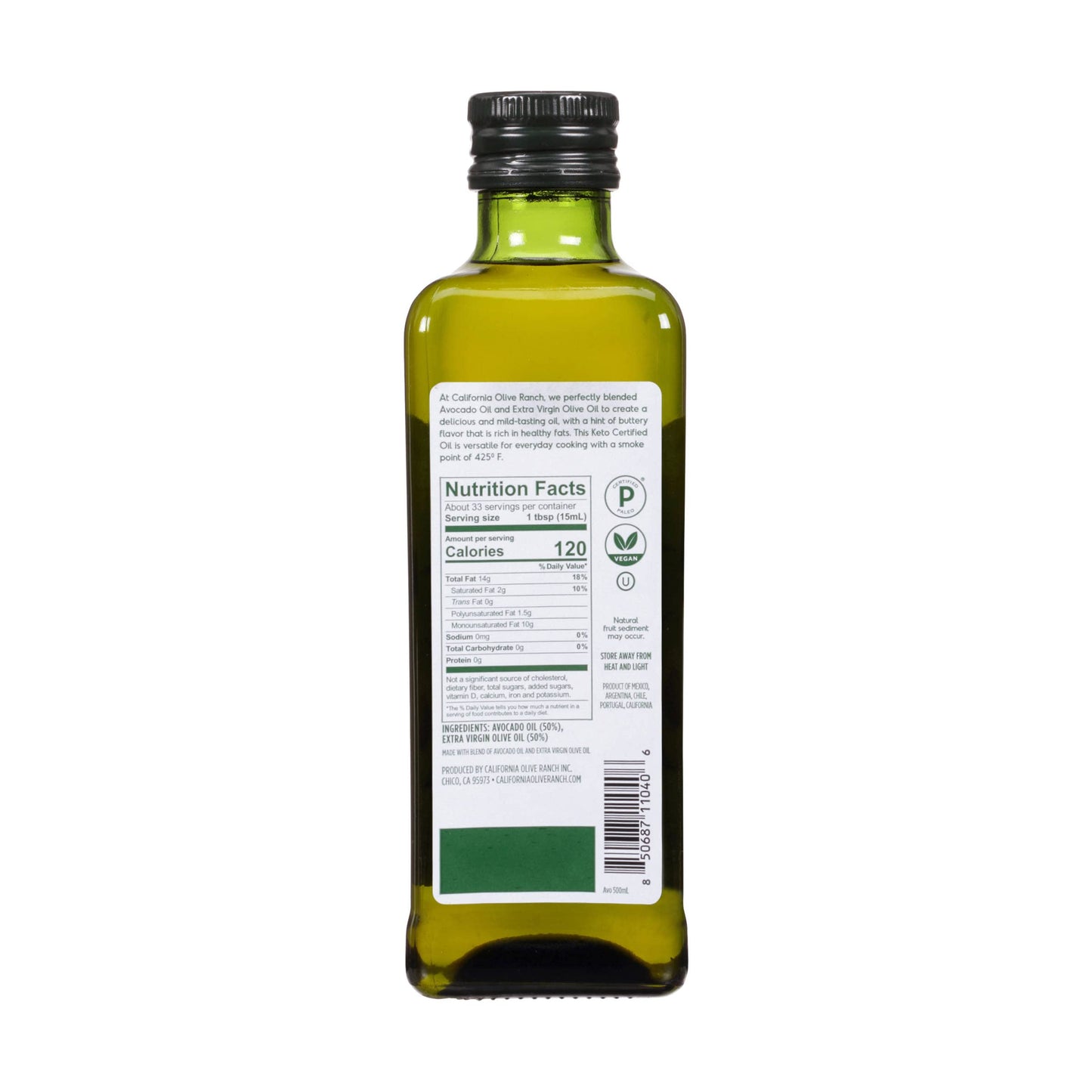 California Olive Ranch, Avocado Oil Blend, 500mL (Pack of 1)