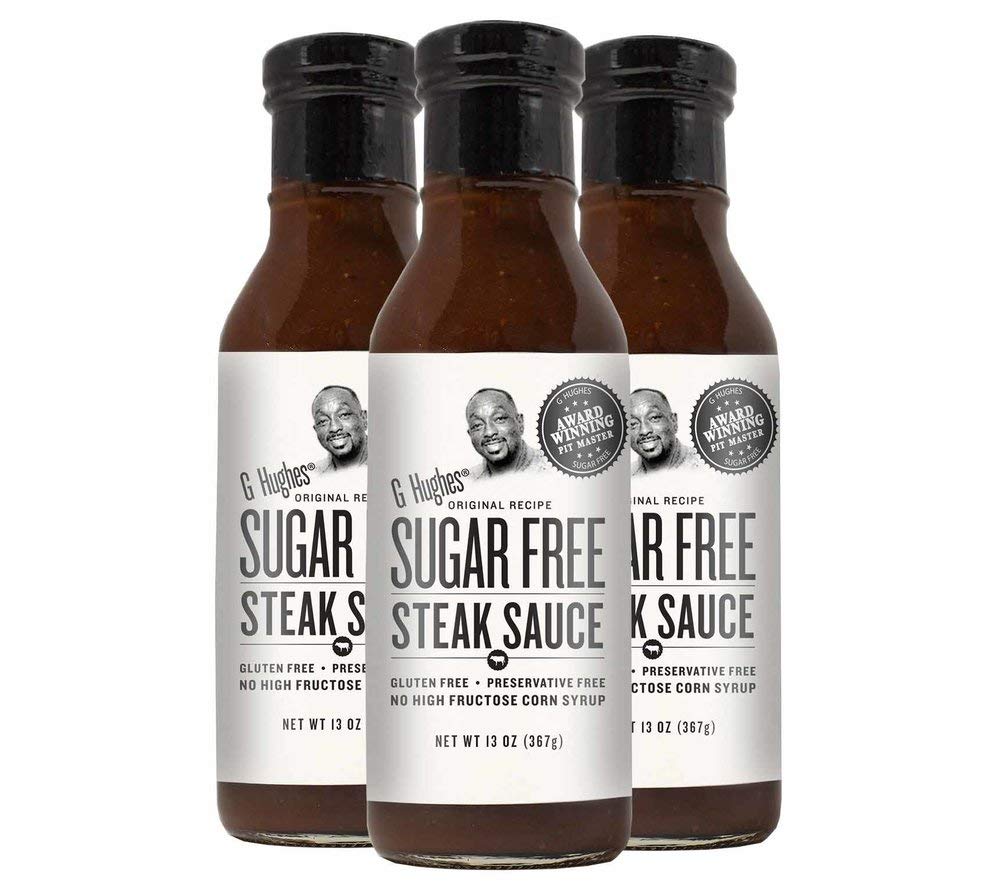 G Hughes Steak Sauce, Sugar Free, Gluten Free, 13 Ounces (Pack Of 6)