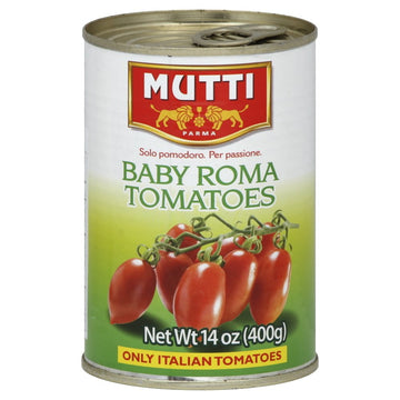 Mutti Baby Roma Tomatoes (Datterini), 14 Oz. | 12 Pack | Italy?S #1 Brand Of Tomatoes | Fresh Taste?For Cooking?|?Canned Tomatoe