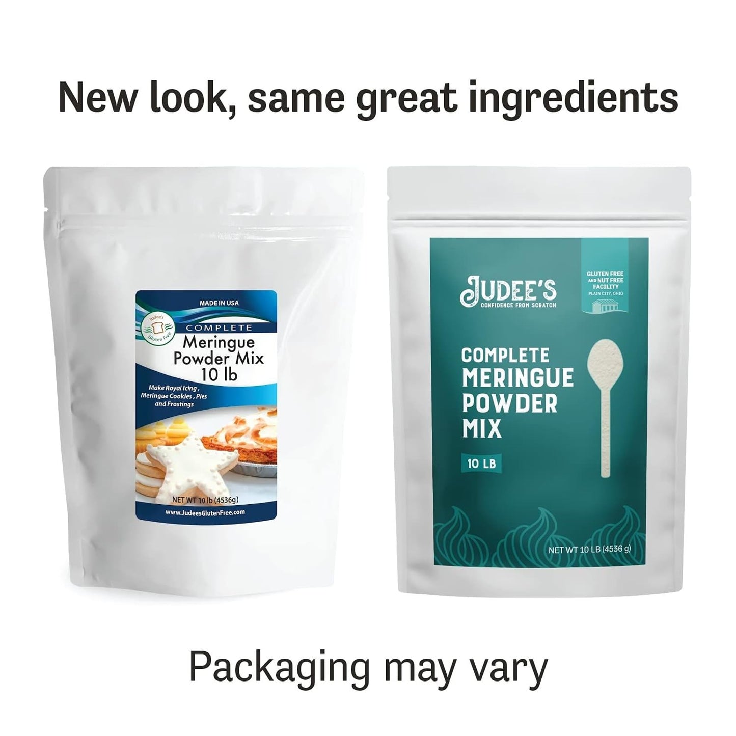 Judees Gluten Free Meringue Powder Mix - 10 lb Bulk, Gluten-Free, Nut-Free, Ideal for Baking and Decorating