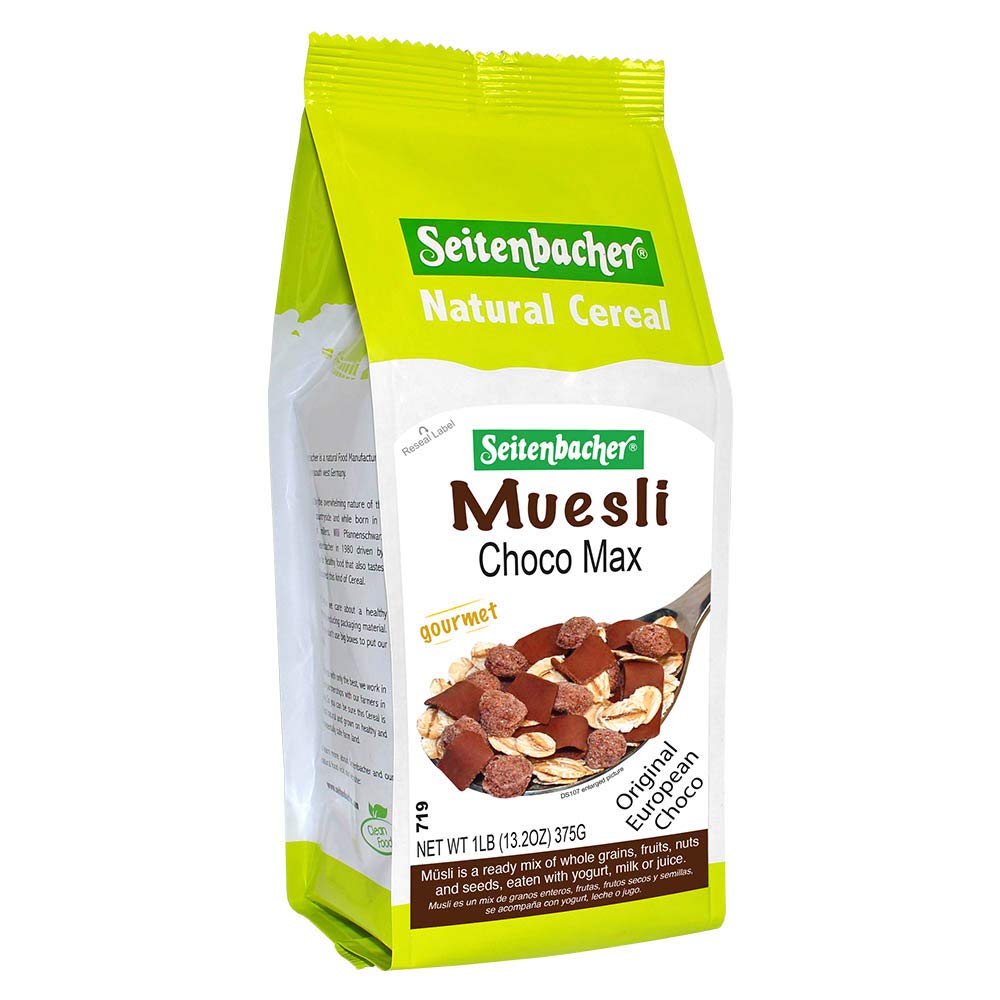 Seitenbacher Muesli #5 Choco Max Natural Cereal, 16 Ounce (Pack of 6)
