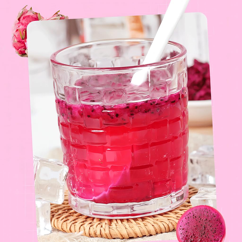 Mkostlich Freeze-Dried Dragon Fruit, 2 X 3.52Oz Dragon Fruit Snacks With 1 Ingredients, No Sugar Added, Dragonfruits Cube For Dr