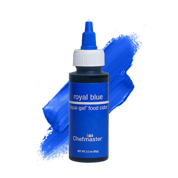 Chefmaster Royal Blue Liqua-Gel® Food Coloring | Vibrant Color | Professional-Grade Dye For Icing, Frosting, Fondant | Baking & Decorating | Fade-Resistant | Easy-To-Use | Made In Usa | 2.3 Oz