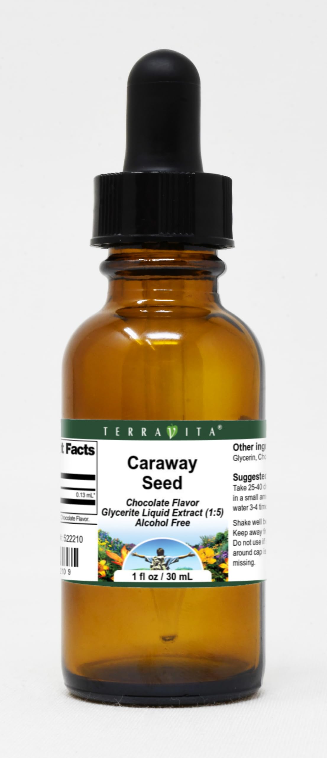 Caraway Seed Glycerite Liquid Extract (1:5) - Chocolate Flavored (1 oz, ZIN: 522210)
