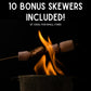 Case Pack 12 Pounds Bulk Campfire Marshmallows With (100) Roasting Sticks - (12) One Pound Bags Of Large Campfire Marshmallows W
