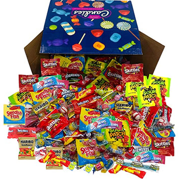 HUGE Assorted Candy PARTY MIX BOX 6.50 LBS/104 OZ Over 255 Individually Wrapped Candies of All Time America s Most Favorite Ass