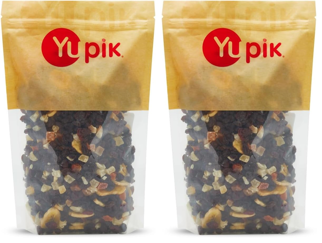 Yupik Trail Mix, Sulfite Free Fruit Blast, 2.2 lb, A mix of bananas, raisins, cranberries, papaya and pineapple (Pack of 2)