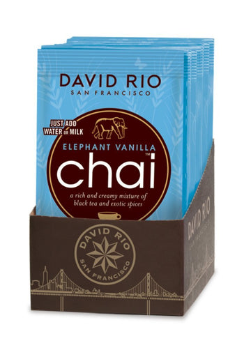 David Rio Chai Tea Single Serve Packets, Elephant Vanilla, 1.23 Ounce (Pack Of 48)
