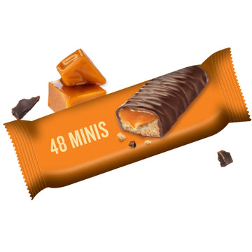 Little Secrets Milk Chocolate Caramel Cookie Bars | 48 Minis | Made In Europe | Nothing Artificial & No Sugar Alcohols | Sustain